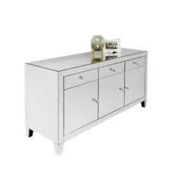 Komoda lustrzana Luxury  140 cm transparentna