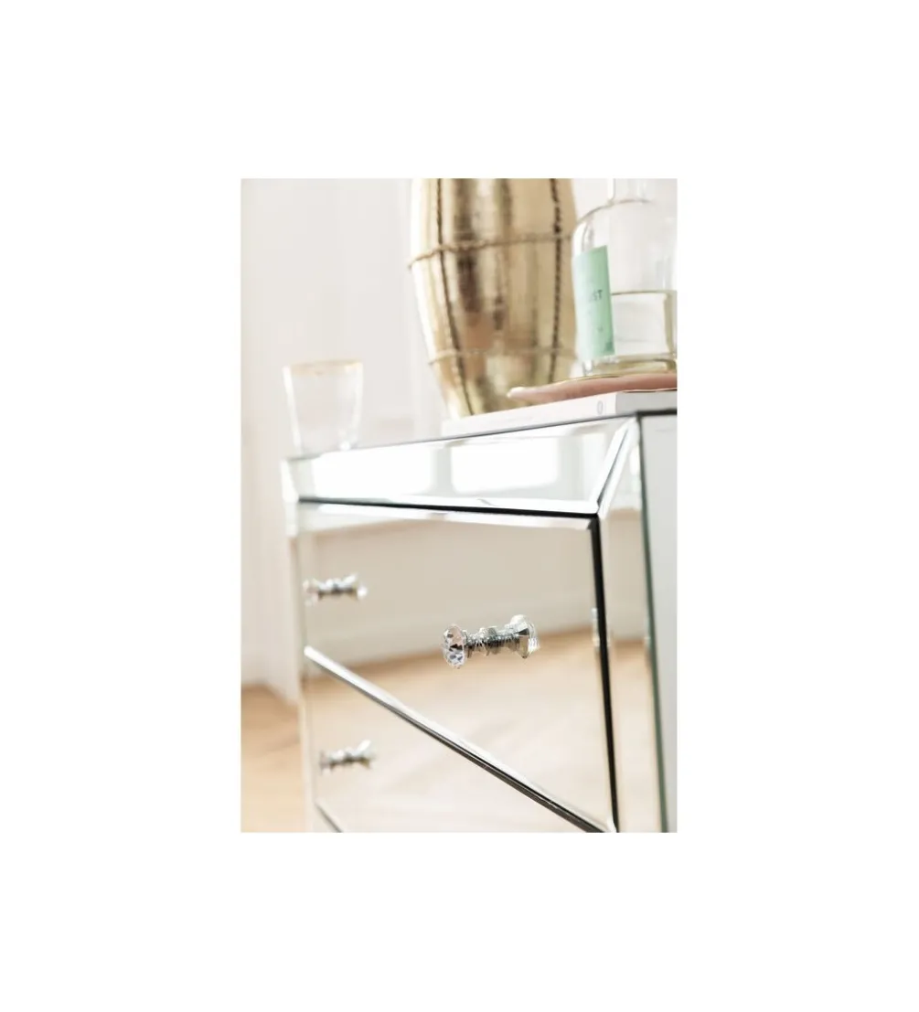 Komoda LUXURY 91 cm transparentna