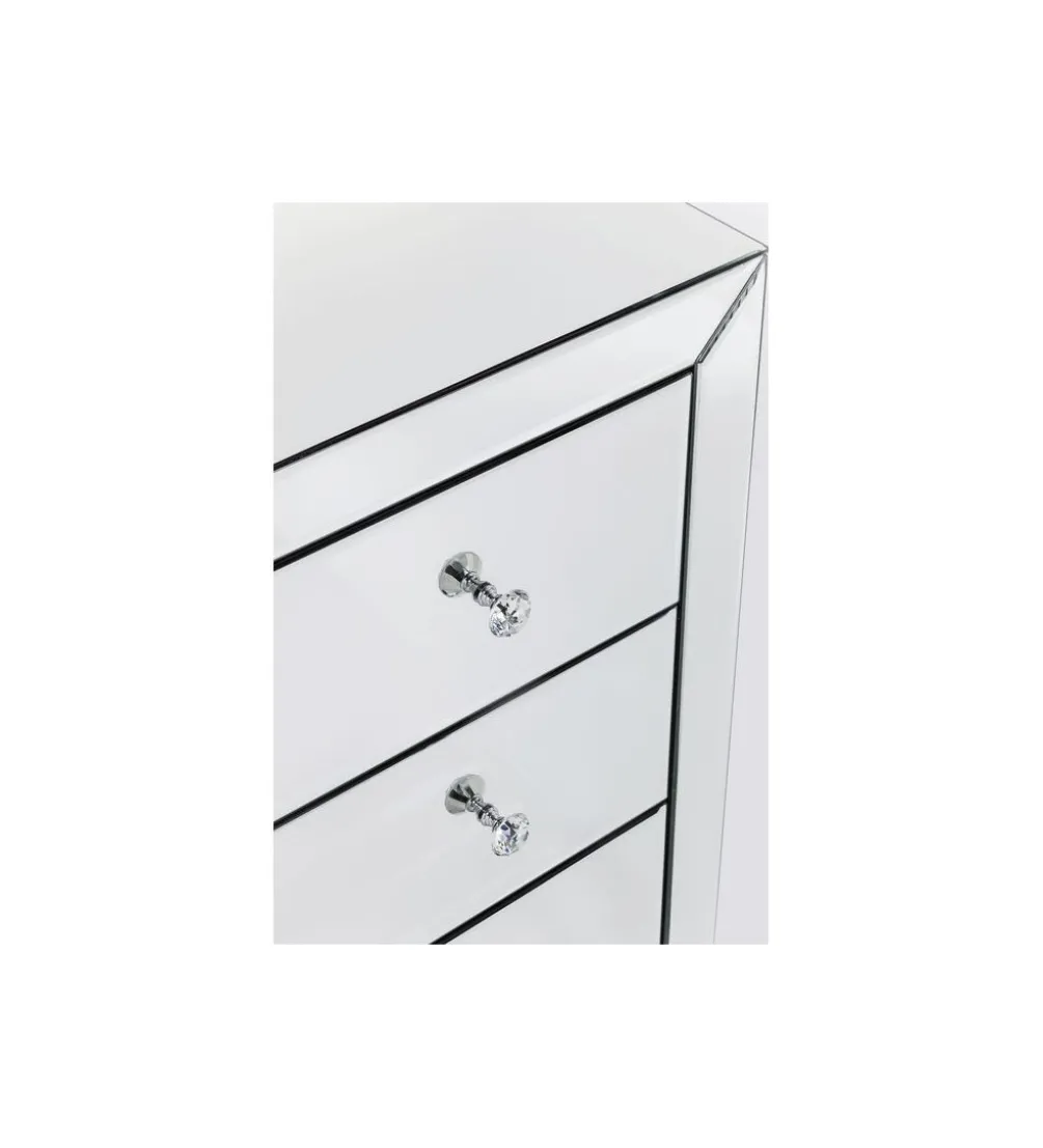 Komoda LUXURY 91 cm transparentna