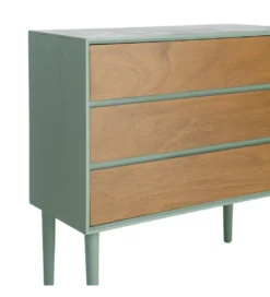 Komoda MESTARONY 75 cm naturalna zielona