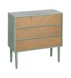Komoda MESTARONY 75 cm naturalna zielona