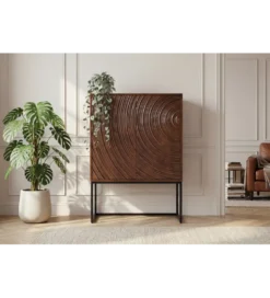 Komoda METRASNO 90 cm drewno mango