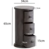 Komoda MIGA 34 cm drewno mango czarna