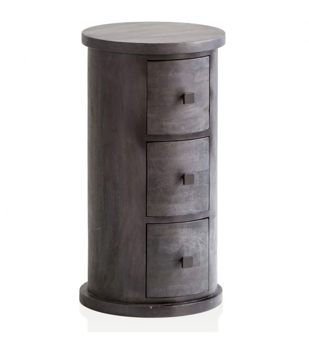 Komoda MIGA 34 cm drewno mango czarna