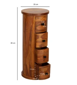 Komoda MIGRA 85 cm drewno sheesham