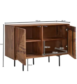 Komoda MIGUEL 100 cm drewno sheesham