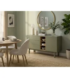 Komoda MOLLARI 140 cm zielona