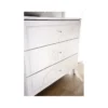 Komoda NIVEA 104 cm biała z ozdobnym nadrukiem