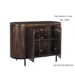 Komoda NOORK 115 cm w kolorze orzechowym