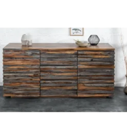 Komoda OMBRA Relief 160 cm drewno sheesham