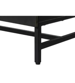 Komoda OXID 180 cm drewno mango czarno złota