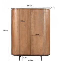 Komoda Oxy 150 cm wielokolorowa