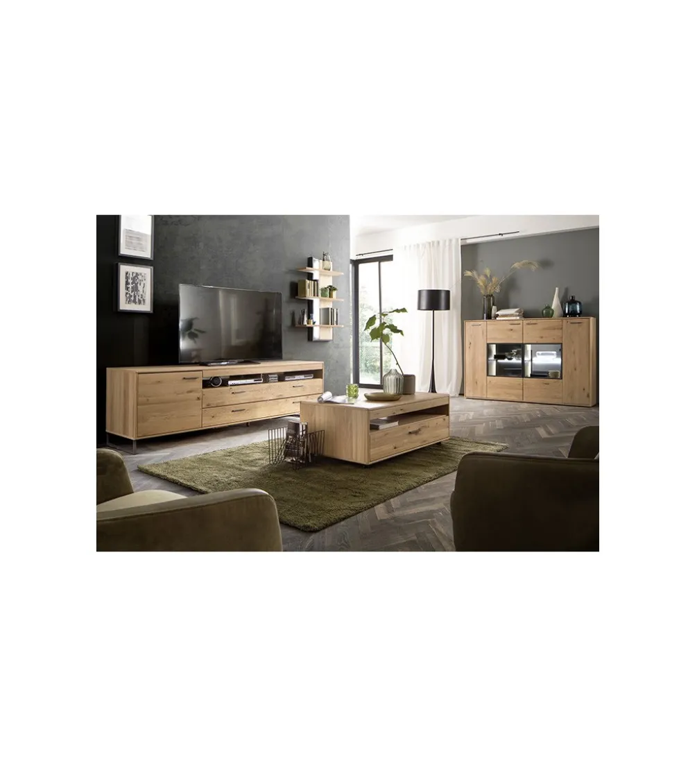 Komoda PORTLAND 184 cm dębowa