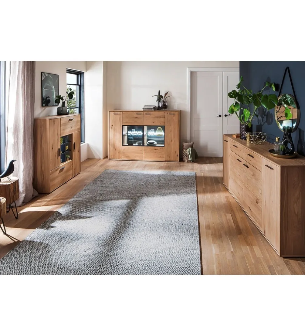 Komoda PORTLAND 184 cm dębowa