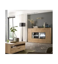 Komoda PORTLAND 184 cm dębowa