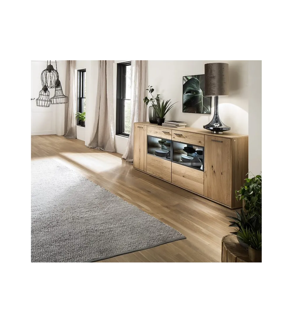 Komoda PORTLAND 184 cm dębowa
