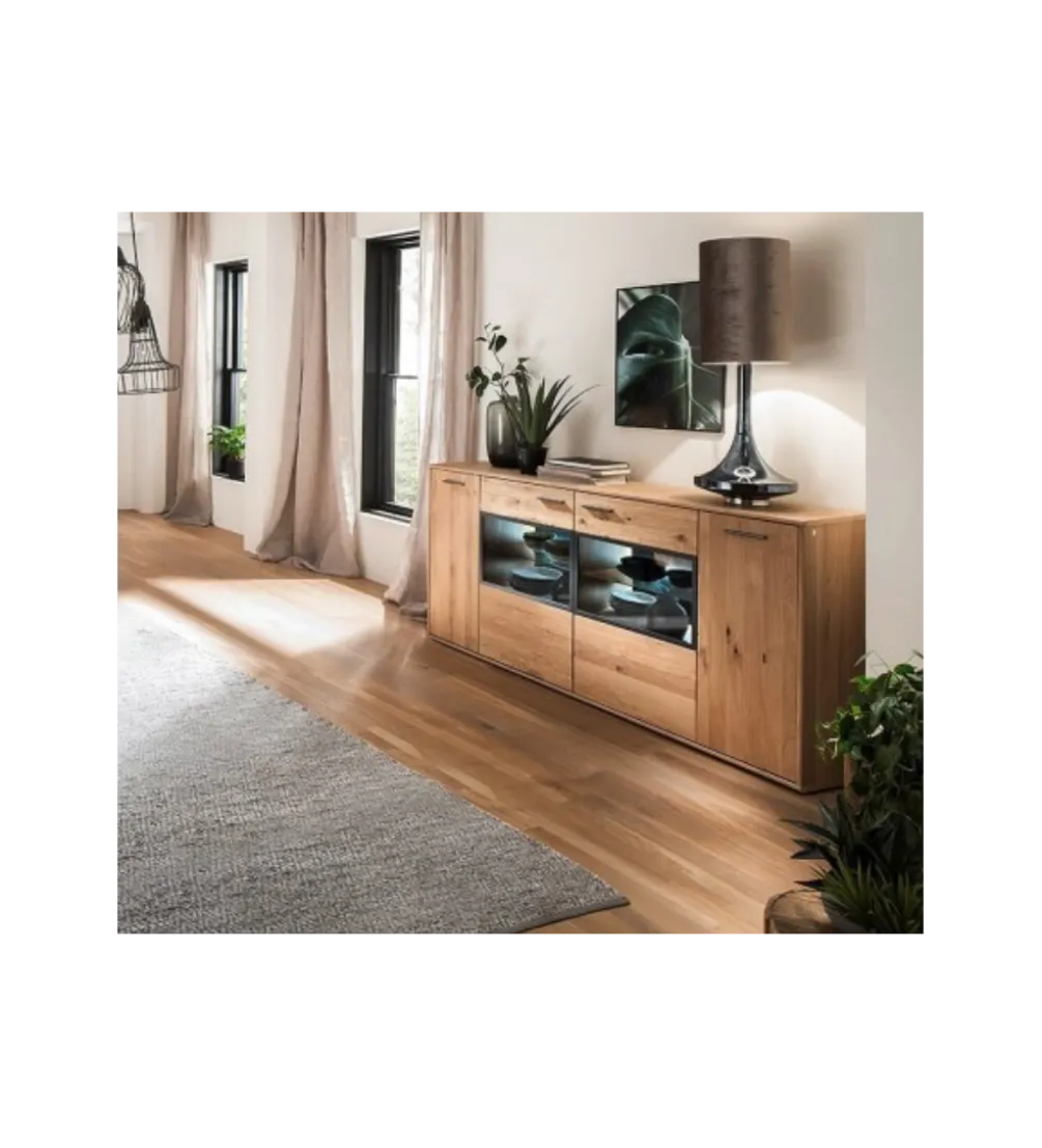 Komoda PORTLAND 184 cm dębowa
