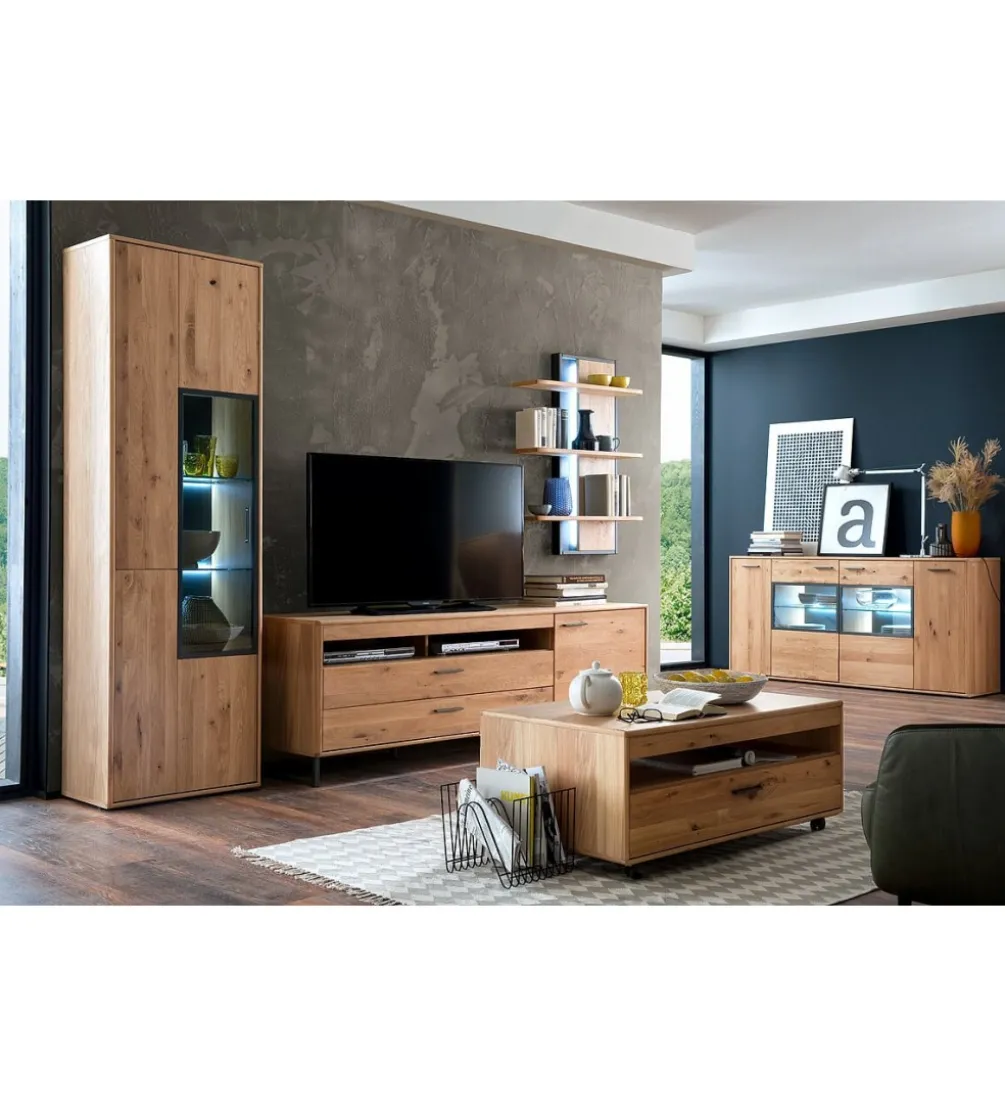 Komoda PORTLAND 184 cm dębowa