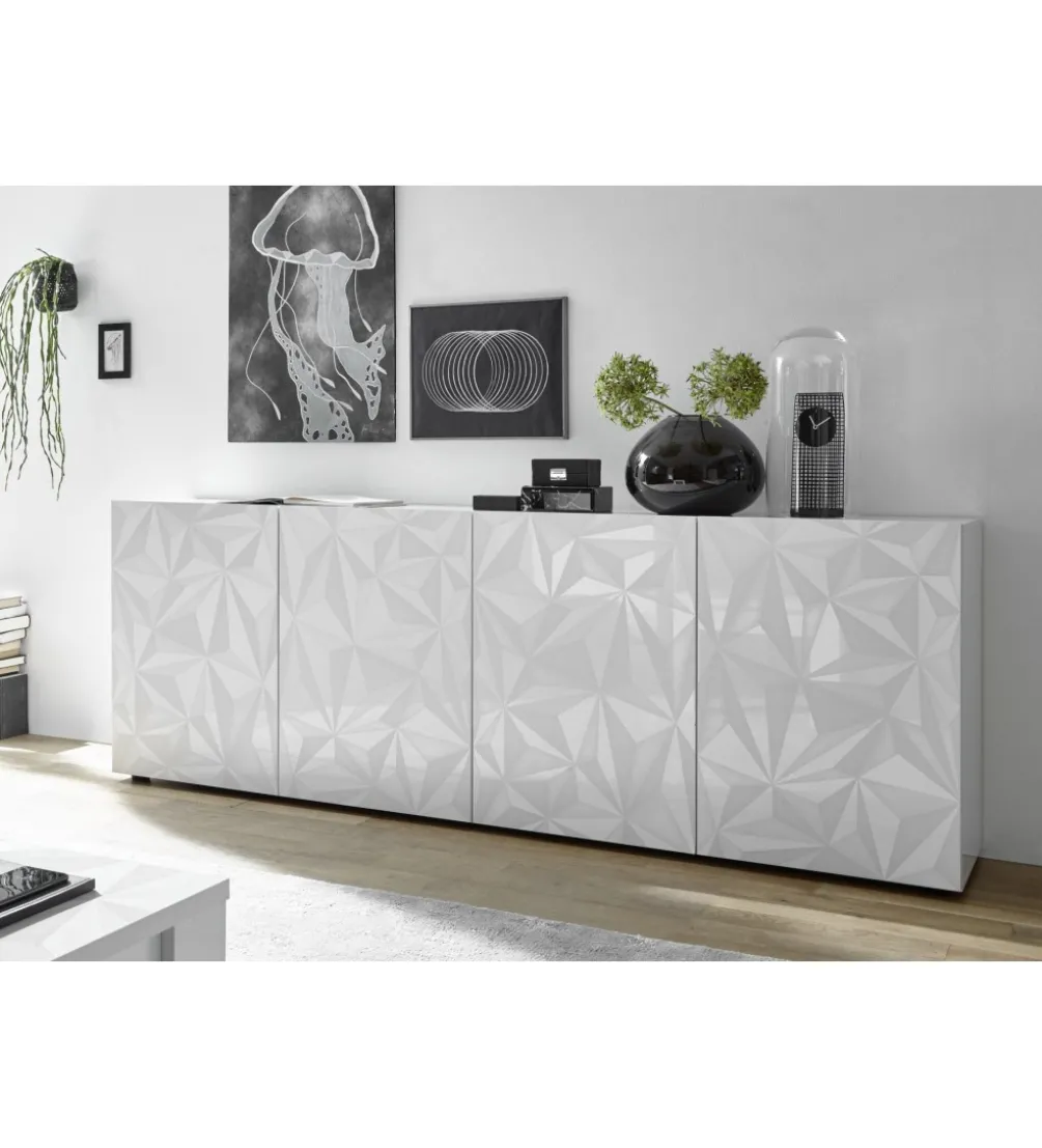 Komoda PRISMA 240 cm biała