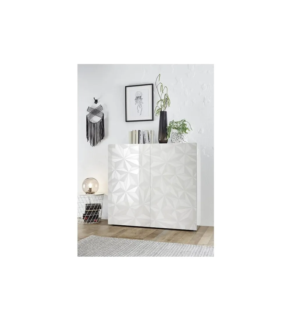 Komoda PRISMA 120 cm biała