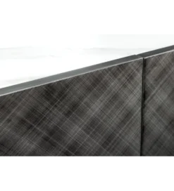 Komoda REFLECTION 150 cm efekt 3D marmur antracyt