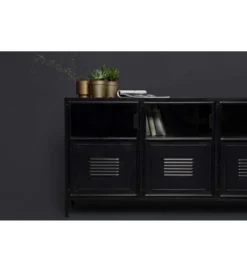 Komoda RONJA 143 cm czarna