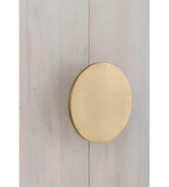 Komoda ROUNDEGO 116 cm blat marmur biały