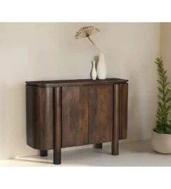 Komoda SALANO 105 cm drewno mango brązowa