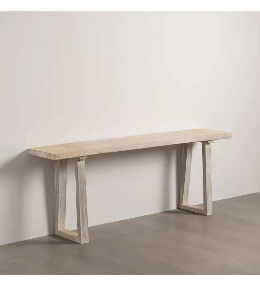 Komoda SARMUTO 210 cm drewno saur bielona