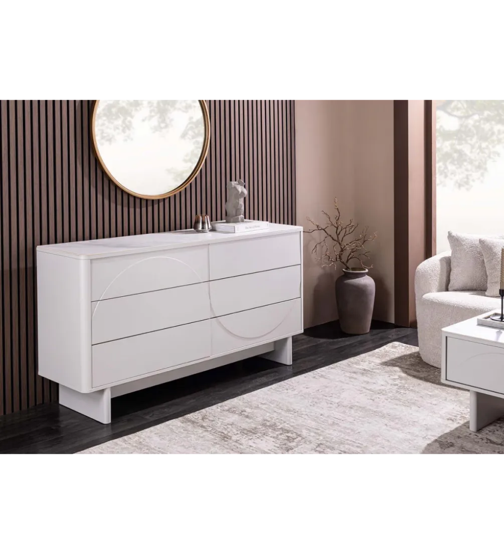 Komoda SAVOY 150 cm biała