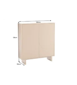 Komoda SAVOY 130 cm kolor trawertynu