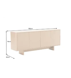 Komoda SAVOY 180 cm kolor trawertynu