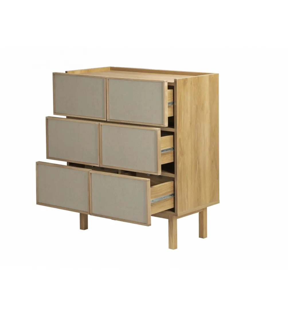 Komoda SINCLAIR 95 cm naturalna