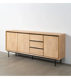 Komoda SINTRA 200 cm drewno kauczuk naturalna