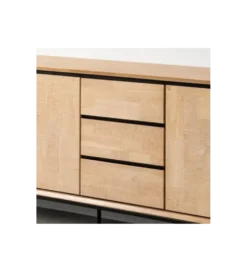 Komoda SINTRA 200 cm drewno kauczuk naturalna