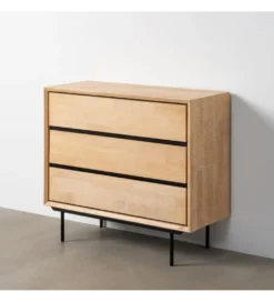 Komoda SINTRA 100 cm drewno kauczuk naturalna