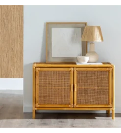 Komoda SIZA 97 cm ratan naturalny