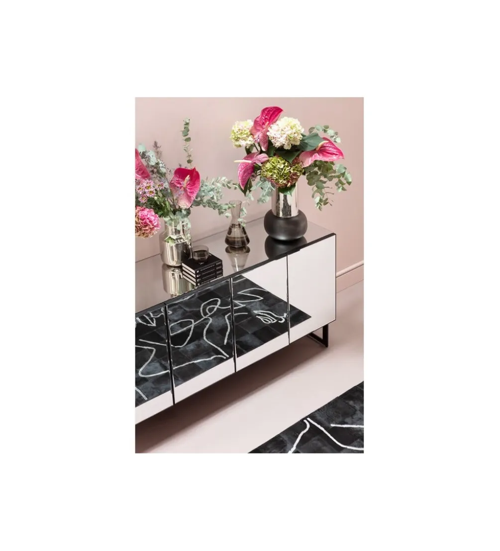 Komoda SORAN 160 cm transparentna