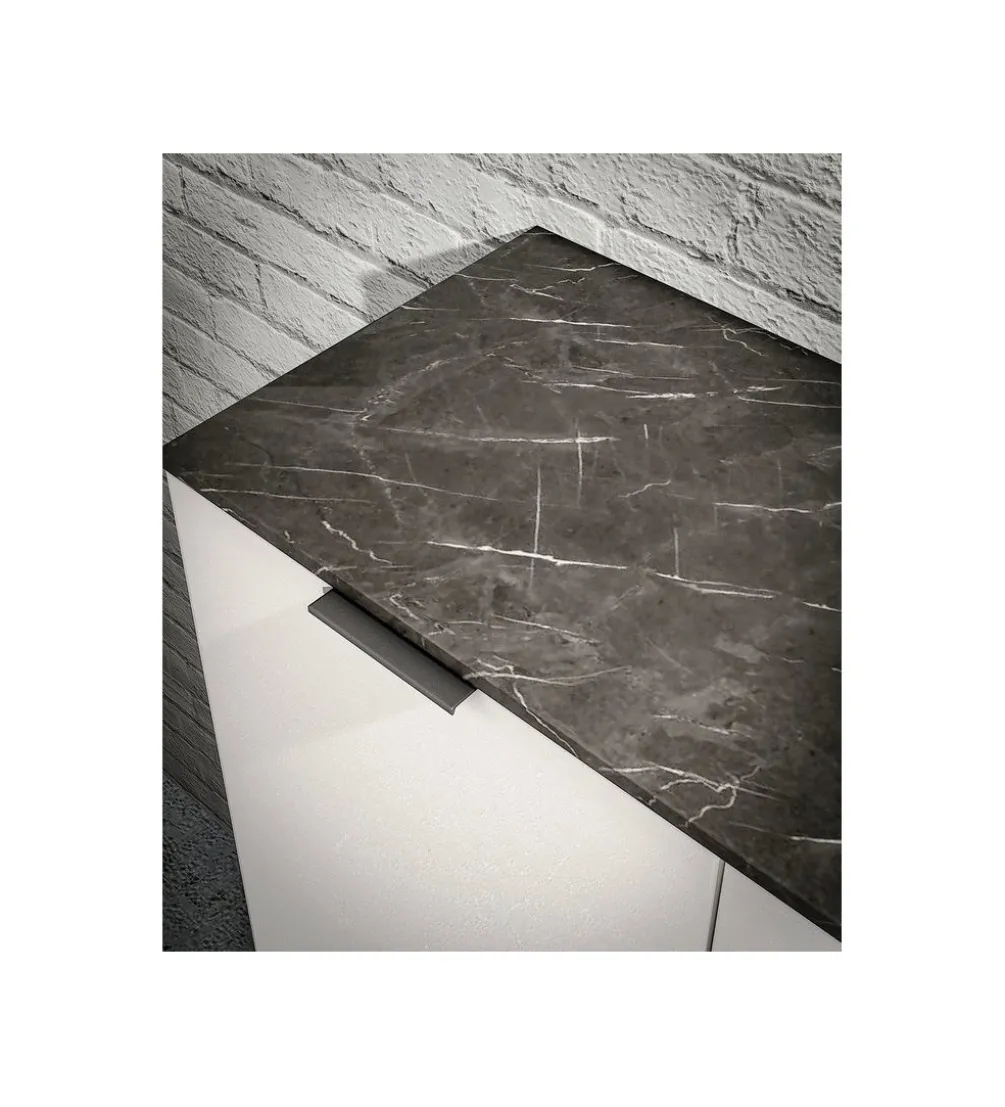 Komoda STONE 120 cm biała