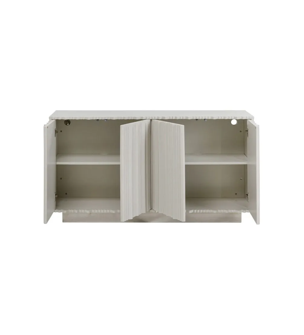 Komoda STUCCO 152 × 80 cm szara