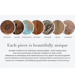 Komoda SWEET GOLDEN SUNSET 140 cm drewno mango turkusowa