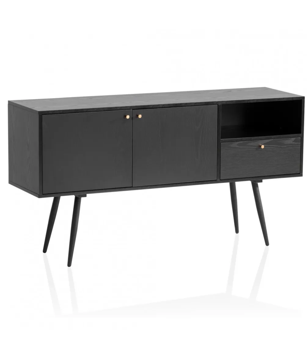 Komoda TAURI 140 cm czarna