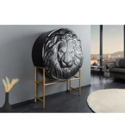Komoda TIGR 140 cm drewno mango Czarna