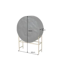 Komoda TIGR 140 cm drewno mango Czarna