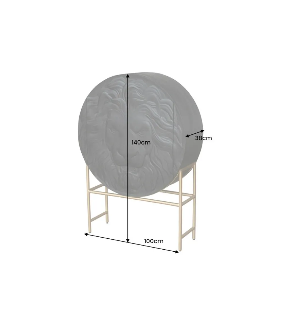 Komoda TIGR 140 cm drewno mango Czarna