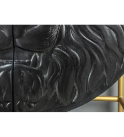 Komoda TIGR 140 cm drewno mango Czarna