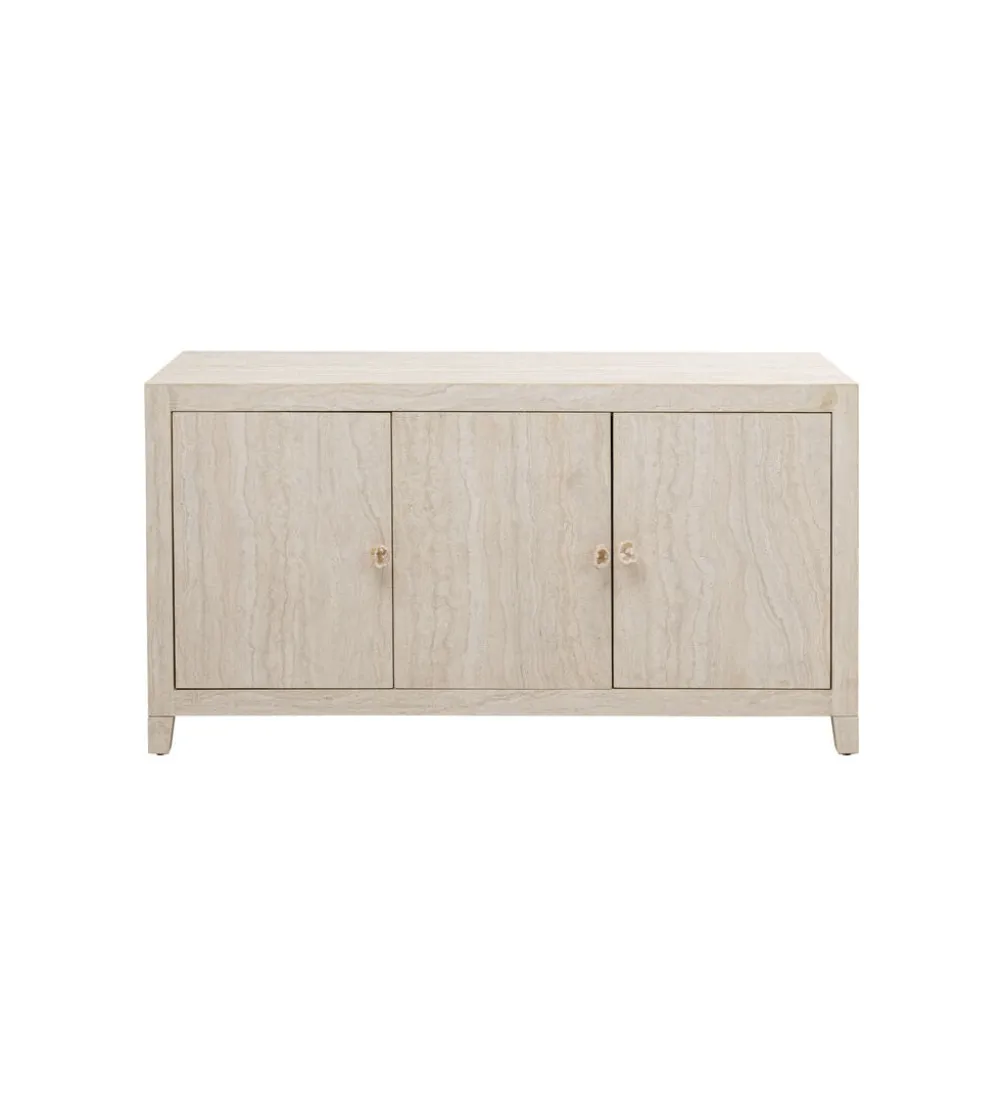 Komoda TRAVERTINO 140 x 77 cm naturalny beżowy