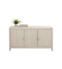 Komoda TRAVERTINO 140 x 77 cm naturalny beżowy