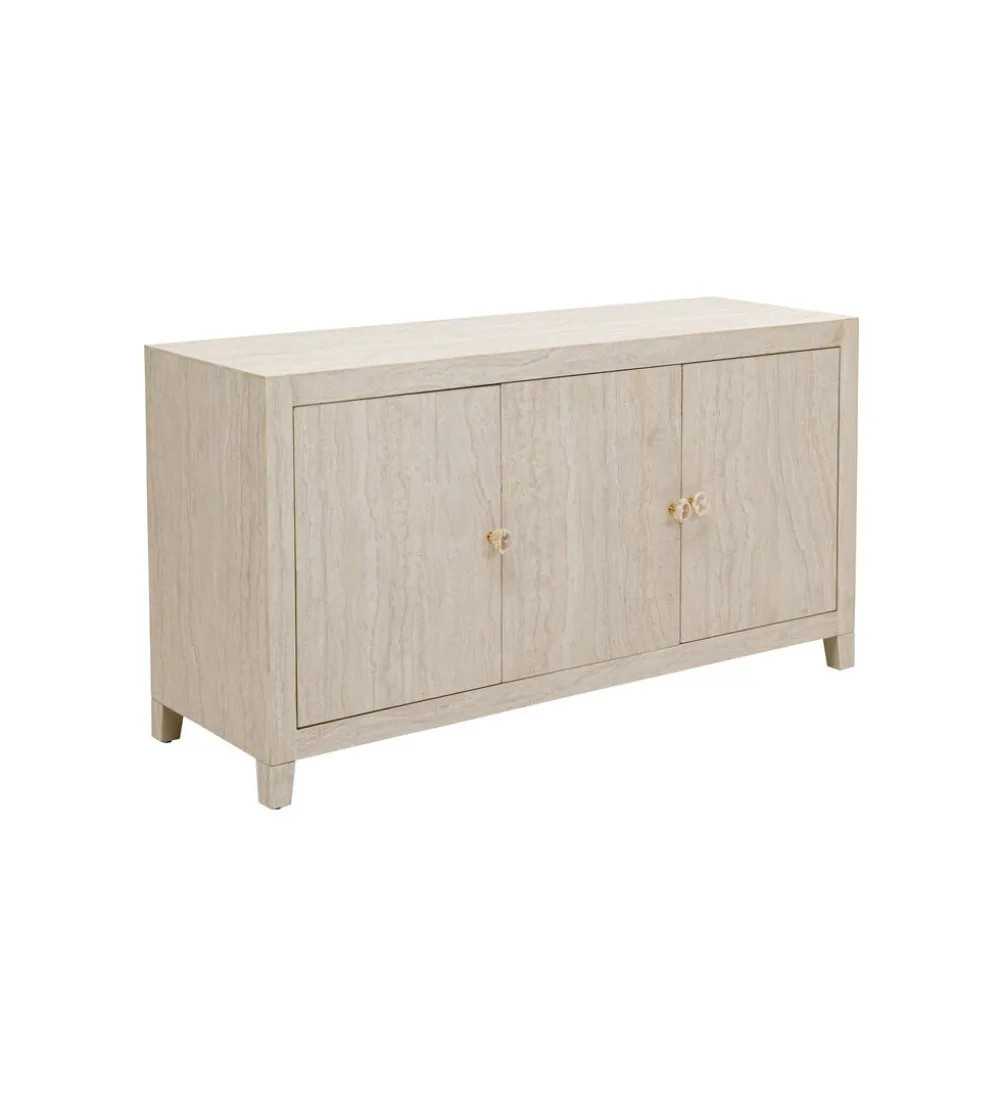Komoda TRAVERTINO 140 x 77 cm naturalny beżowy