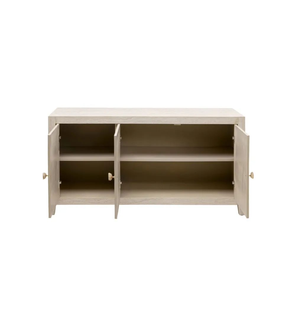 Komoda TRAVERTINO 140 x 77 cm naturalny beżowy